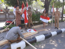 Camat Buleleng Terima Pembagian Bendera Merah Putih Secara Simbolis