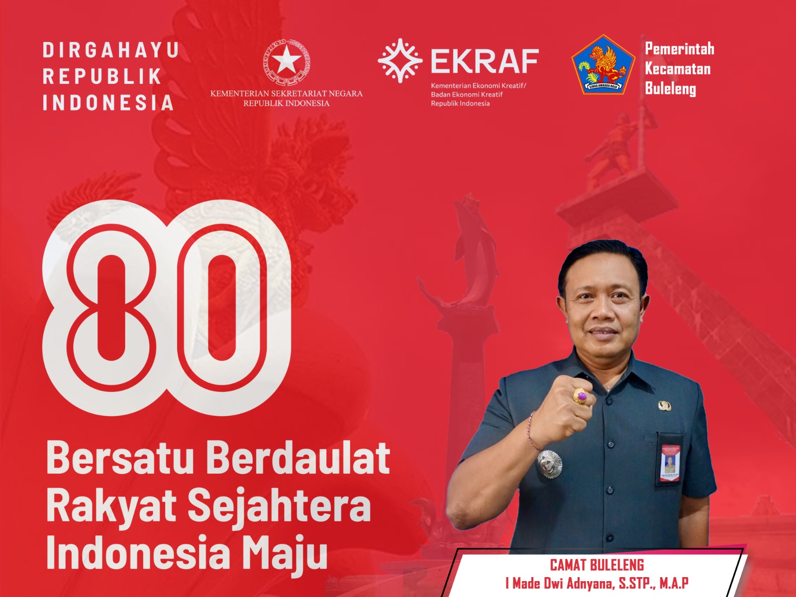 DIRGAHAYU Ke-80 REPUBLIK INDONESIA 