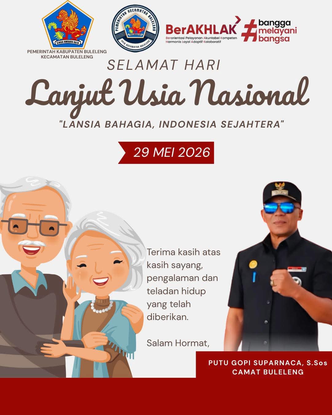 Selamat Hari Lanjut Usia Nasional 2026