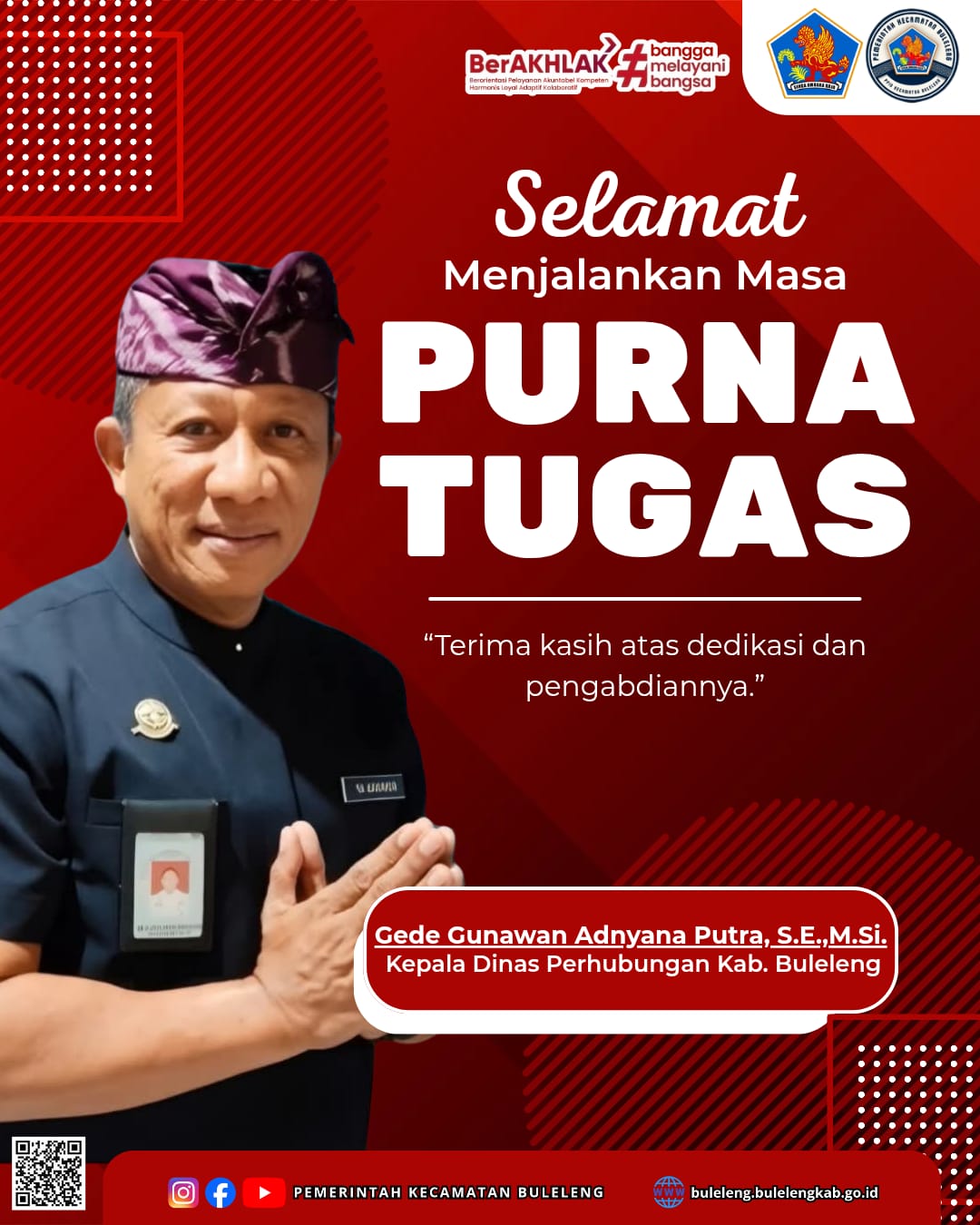 Selamat Menjalankan Masa Purna Tugas