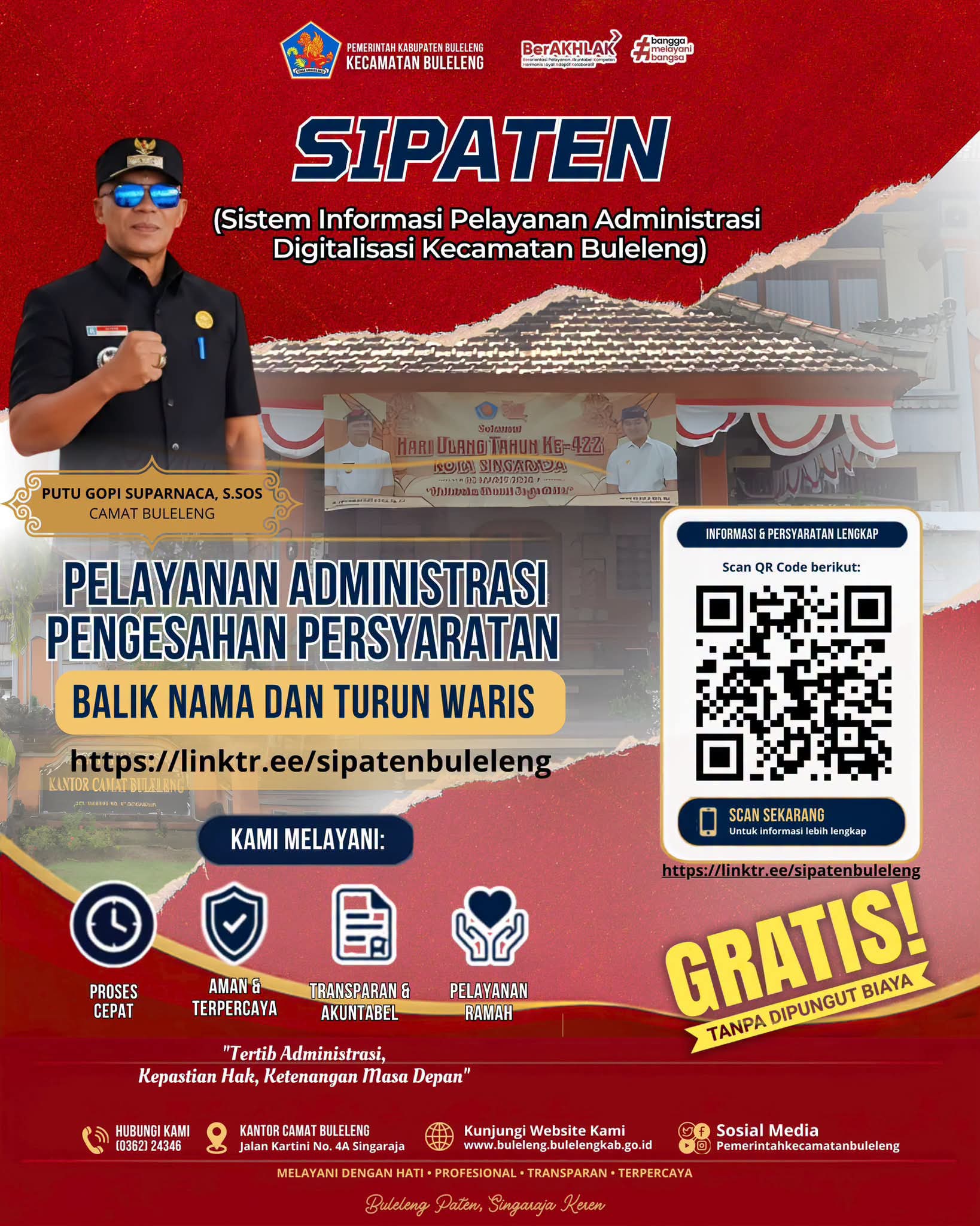 SIPATEN (SISTEM INFORMASI PELAYANAN ADMINISTRASI DIGITALISASI KECAMATAN) 
