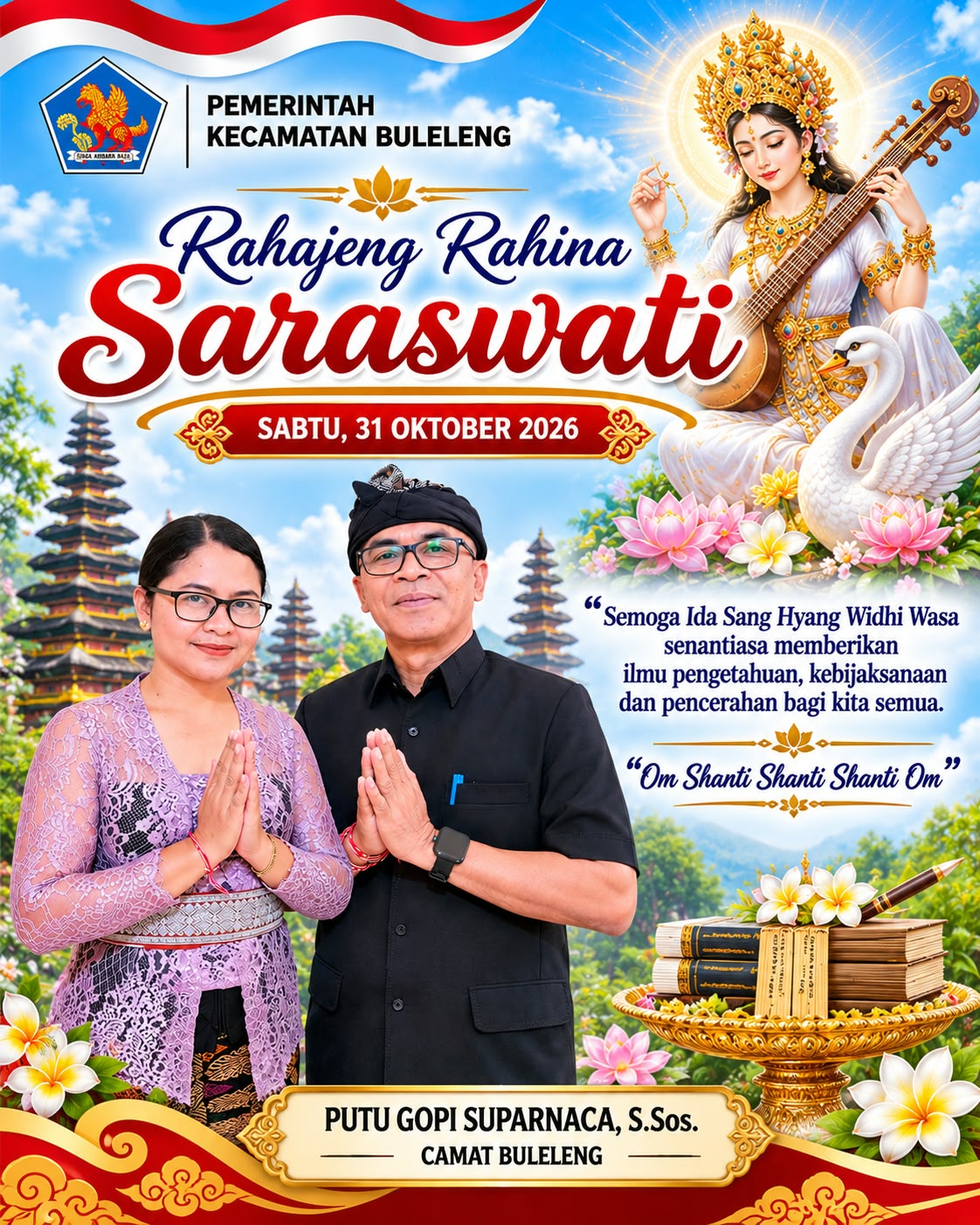 Selamat Hari Raya Saraswati
