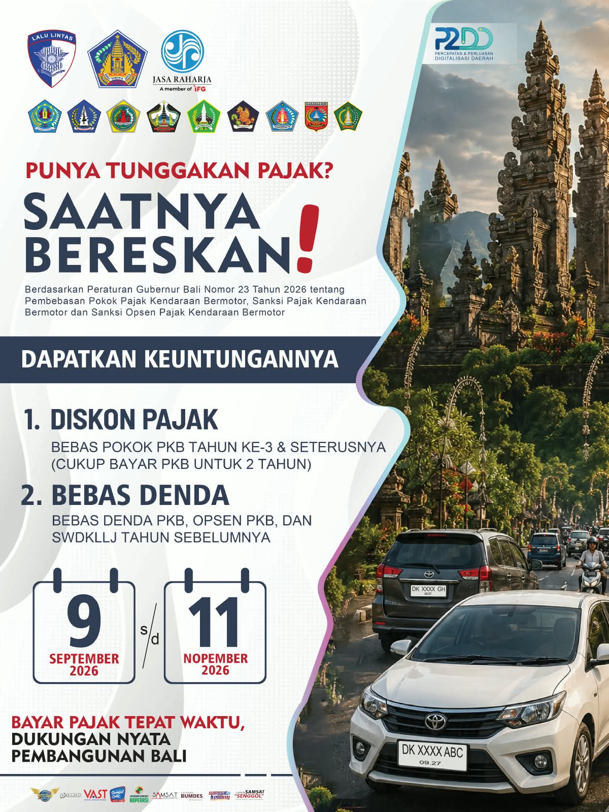 BAYAR PAJAK TEPAT WAKTU, DAPATKAN BERBAGAI KEUNTUNGANNYA