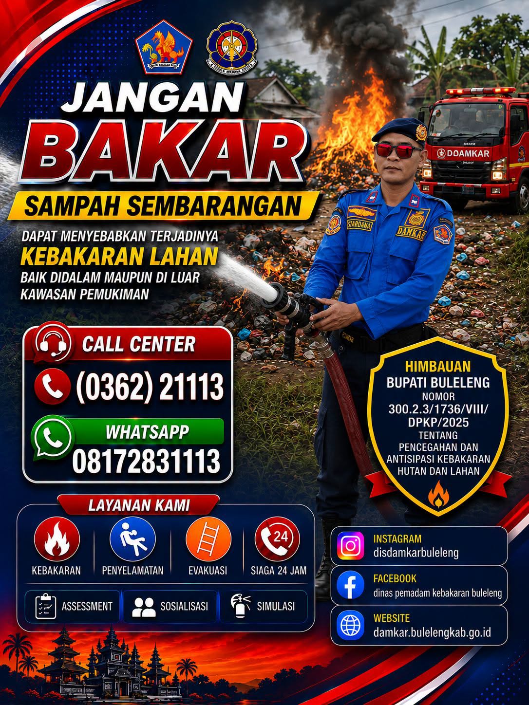 JANGAN BAKAR SAMPAH SEMBARANGAN