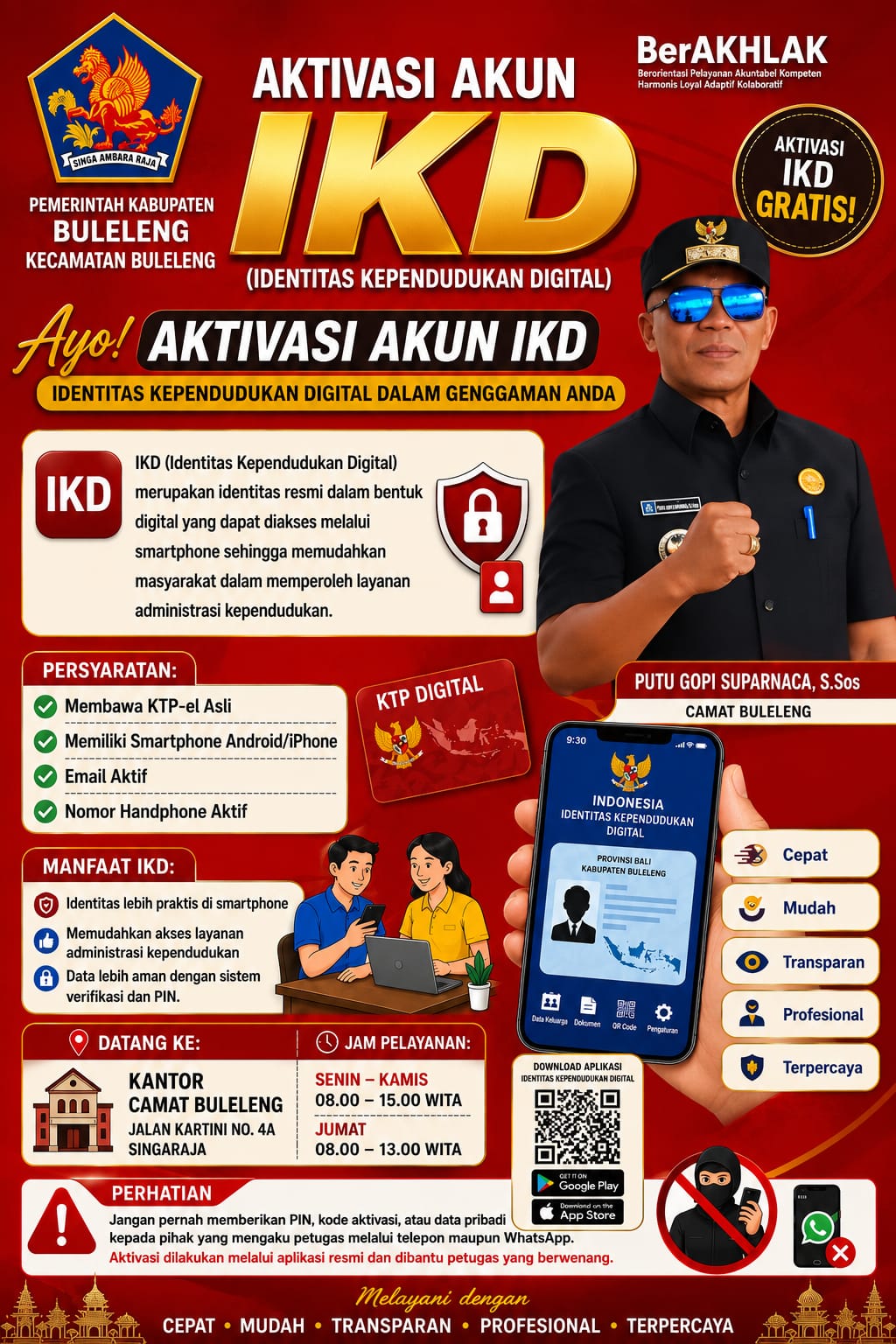 Ayo! Aktivasi Akun IKD (Identitas Kependudukan Digital).