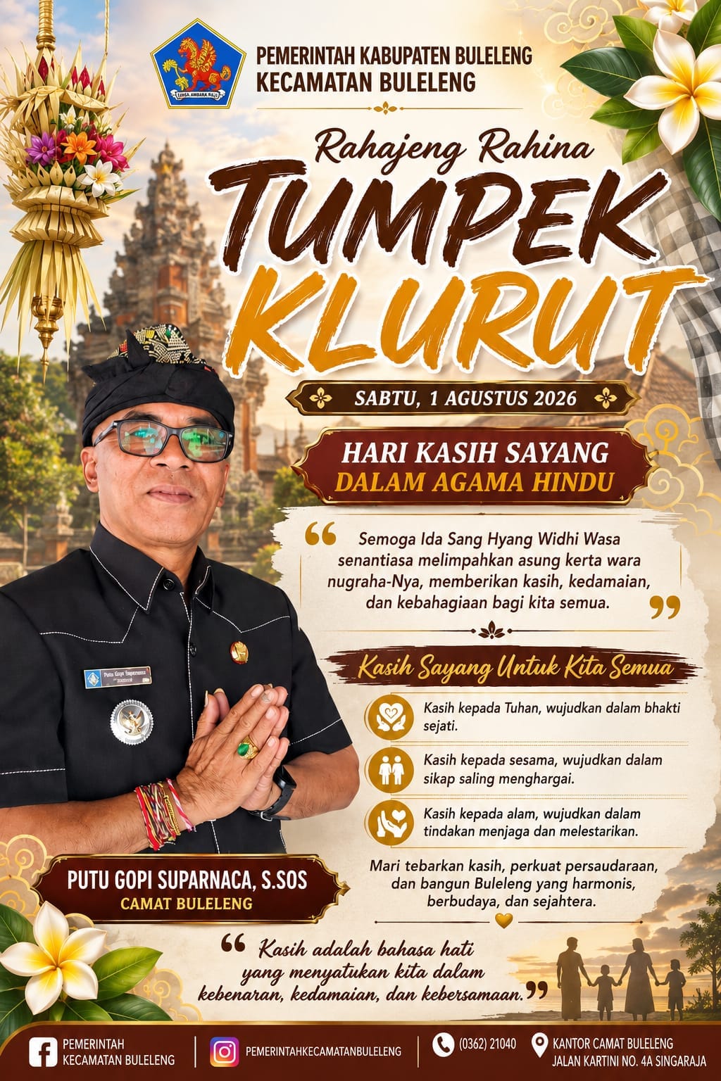 RAHAJENG RAHINA TUMPEK KLURUT